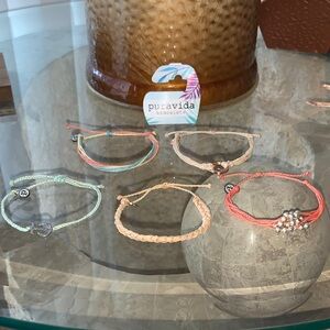 (Choose 1) Pura Vida Pastel & Coral Mixed Bracelet Set